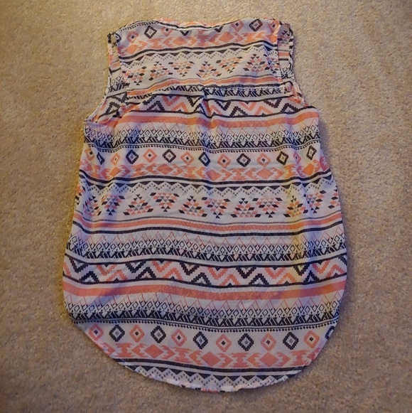 Almost famous semi sheer tribal pattern tank - Picture 4 of 4